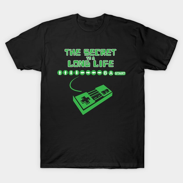 The Secret To A Long Life T-Shirt by KreepyKustomz